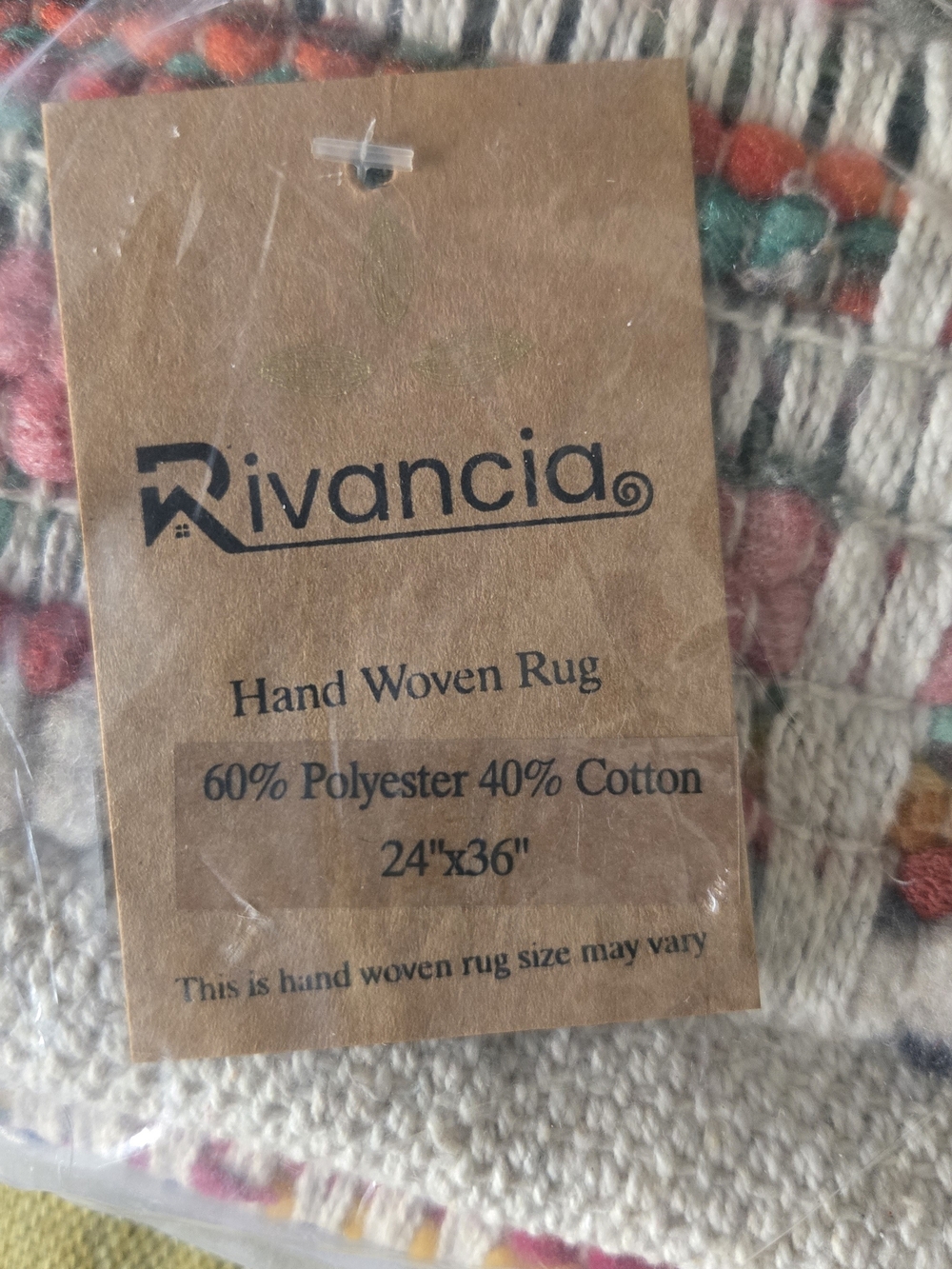 Handwoven Multicolor Rug - Picture 3 of 3